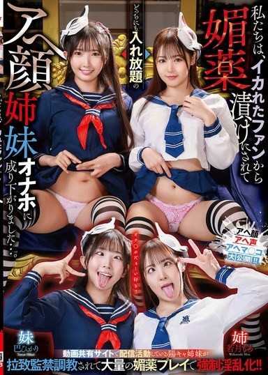 我們被瘋狂粉絲用媚藥浸泡，淪為可以隨意插入的阿嘿顏姐妹自慰棒…。 巴輝/若月萌亞