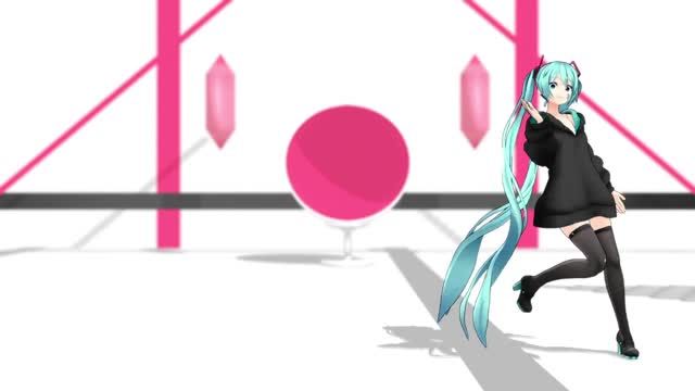 性感初音未来Miku舞蹈 MMD日本动漫3D