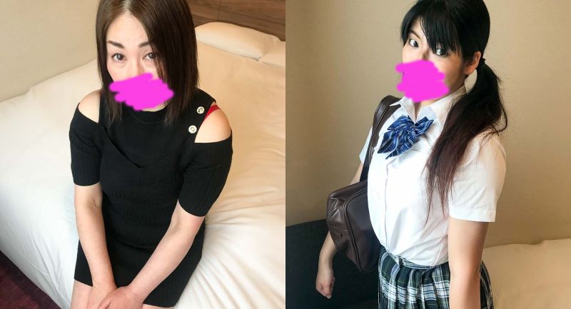 巨乳47歲潮吹熟女，現役穿制服上學的親生女兒。在彼此面前戴上兩顆跳蛋潮吹中出