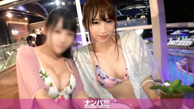 プールナンパ 27 人気のナイトプールで見つけた水着美女！知らない男にしつこく絡まれるわ、スイートだと聞いて通された部屋が夜景すら微妙な普通の部屋だわ…。ガン萎えだったにもかかわらず、アルコールが入った途端ヤりたい欲を抑えきれなくなり、同僚放置でセックス始めッ！！