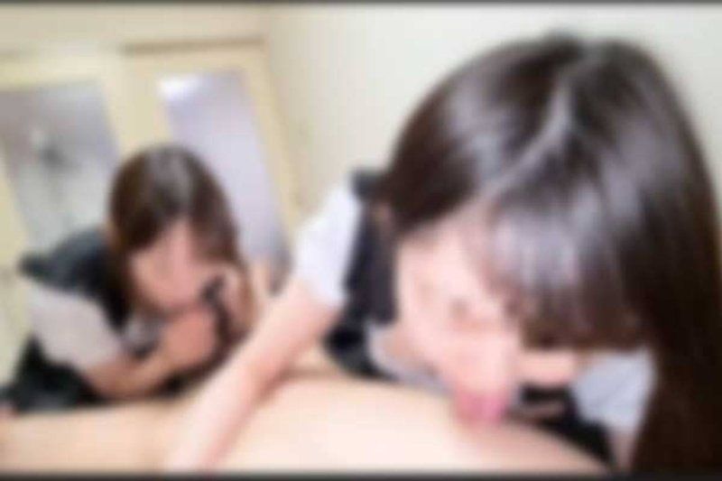 メイド×２//３P/黒髪/フェラ/パイズリ/　もはや表情だけで抜けるNo.１。ザーメン好きな清楚感漂う小悪魔的アイドルフェイス！