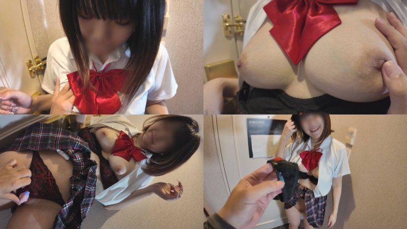 ＜無修正＞童顔色白❤Fカップ美巨乳の健康的ボディ！愛撫でヌメヌメになったぷっくり桃色おまんこになま中出し、ごっくん！